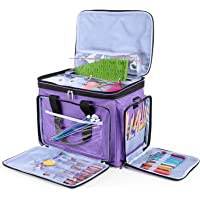 Luxja Bolsa de Crochet Organizador de Accesorios de Punto Bolso de Tejer